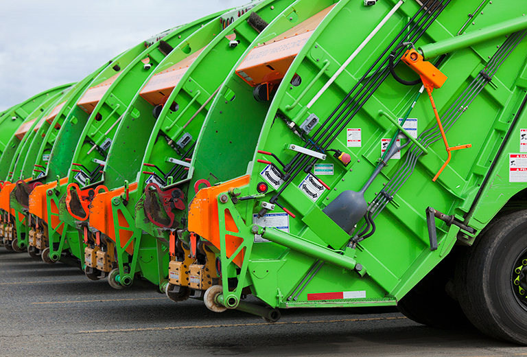 WCA Trash Can and Recycling