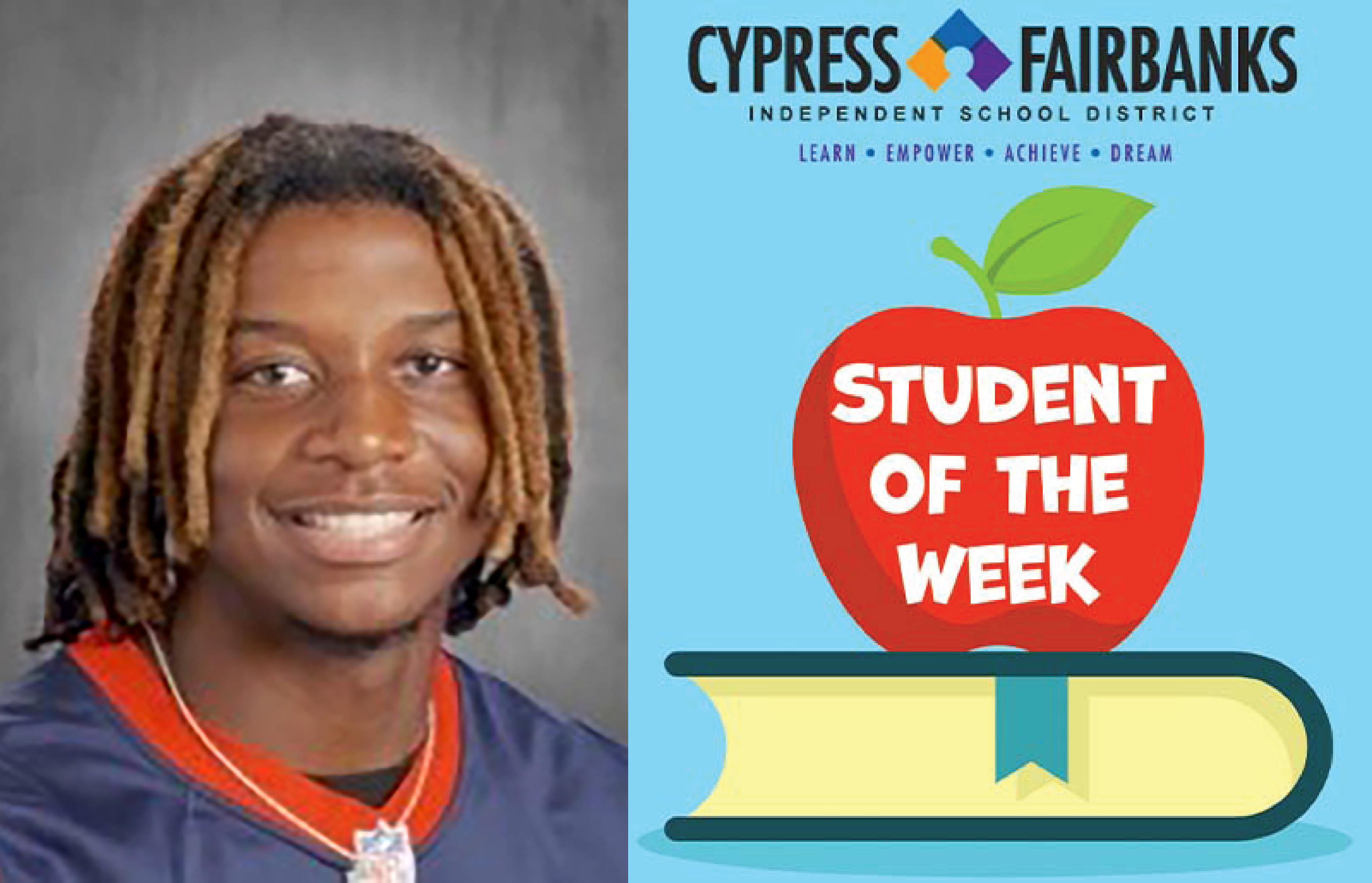 Cypress Springs Sophomore Named CFISD Student of the Week for Academic and Athletic Excellence