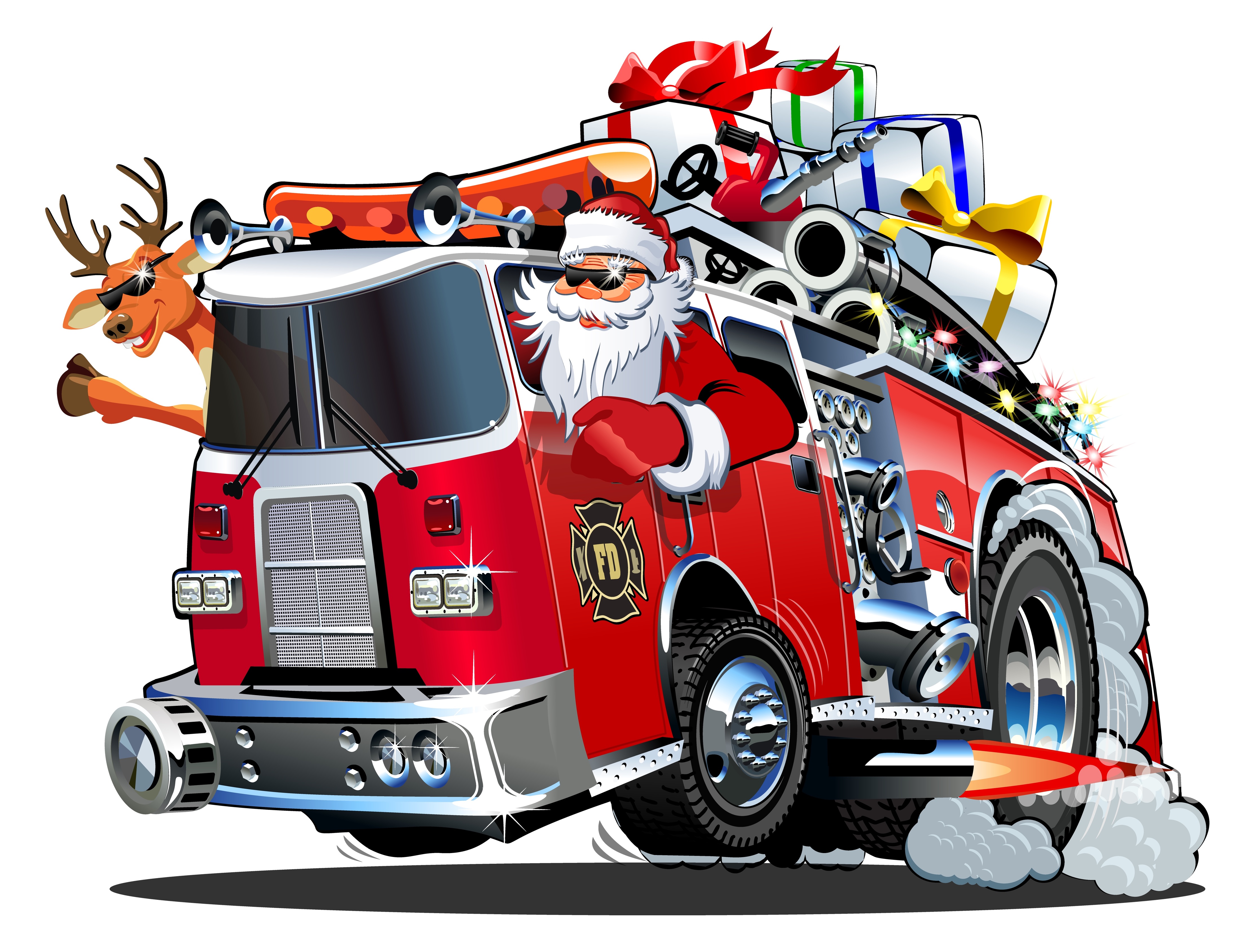 Santa is Coming to Cross Creek Ranch on a Firetruck