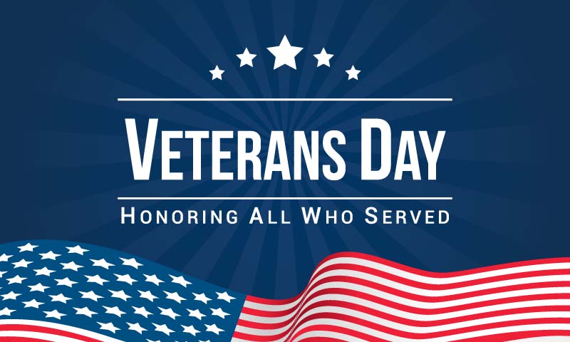 Veterans Day is November 11