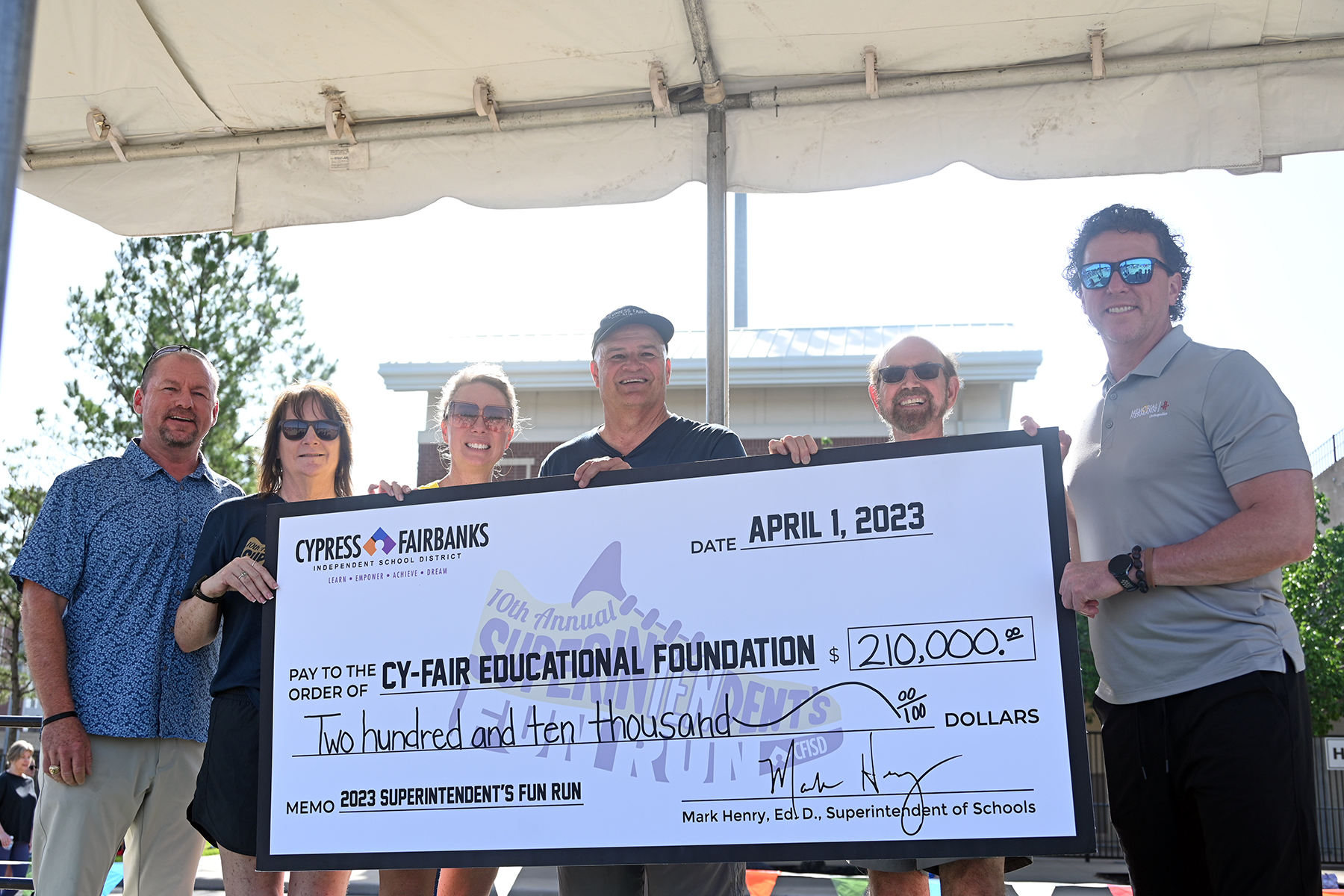 Annual Superintendent's Fun Run Raises Record $210,000Â
