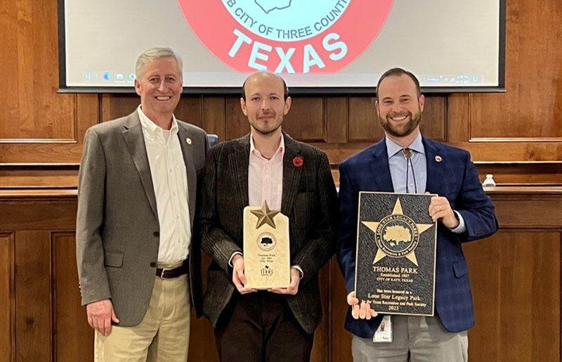 Thomas Park Receives Lone Star Legacy Designation