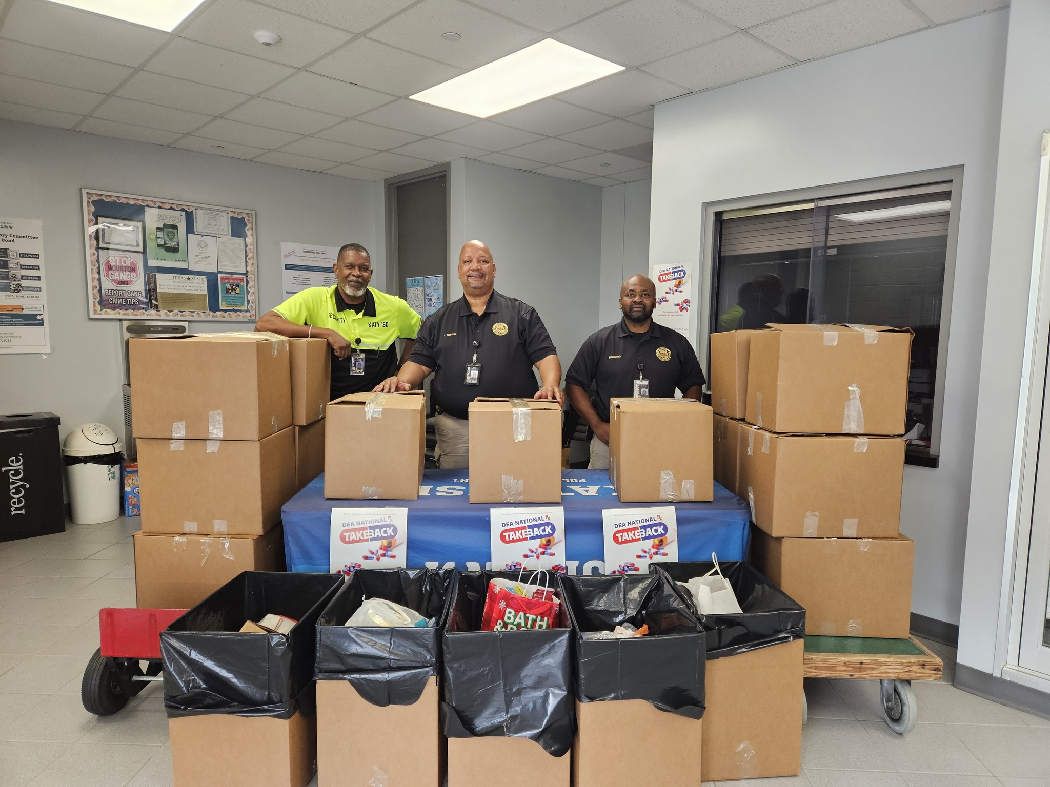 Katy ISD Participates in DEA Prescription Drug Take Back Day on April 27