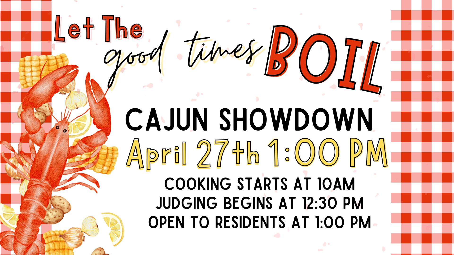 Cajun Showdown Heats Up Towne Lake: Crawfish, Cuisine, and Community Fun on April 27