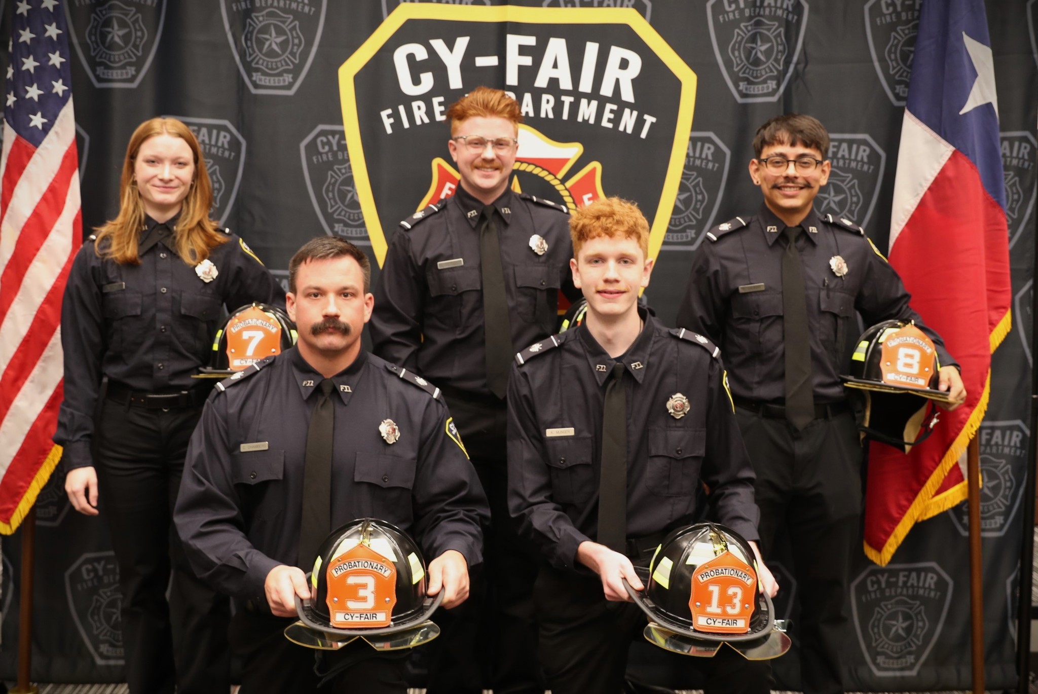Cy-Fair Fire Department Welcomes New Volunteer Firefighters from Training Academy Class 24-03