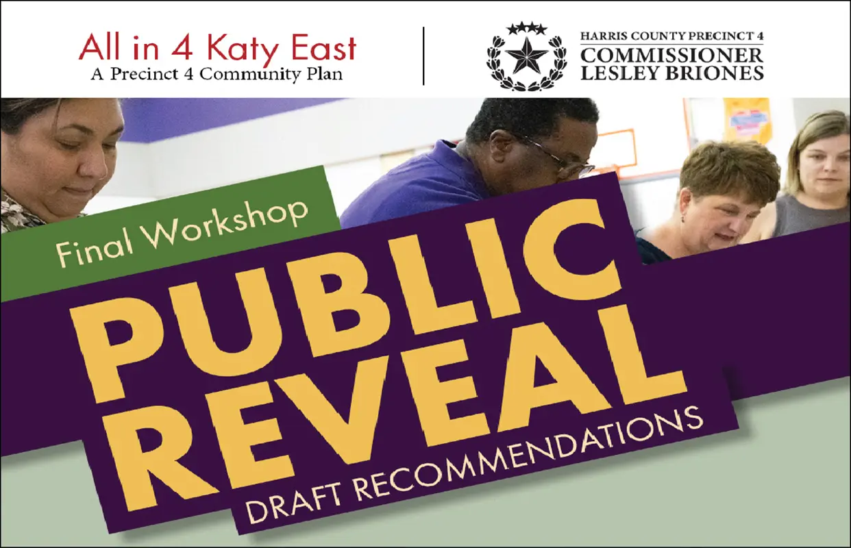 A Celebration of Progress and Unity: Commissioner Lesley Briones to Unveil the All in 4 Katy East Community Plan