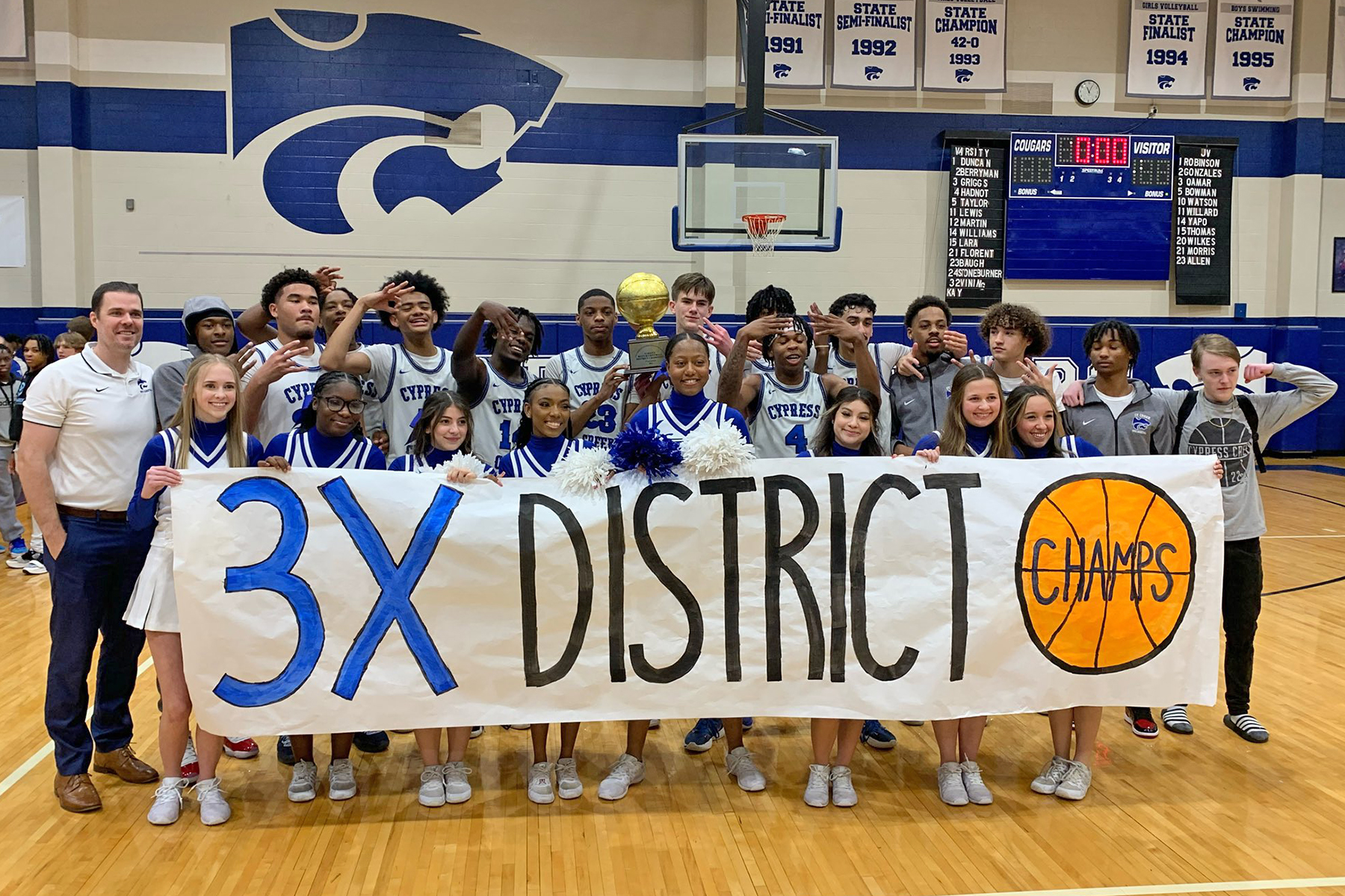 Cy-Creek, Cy-Falls Wins Boys' Hoops Title; 6 Teams Enter Playoffs