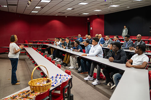 Black History Month Workshop Connects Young Men from Westfield HS with Mentors