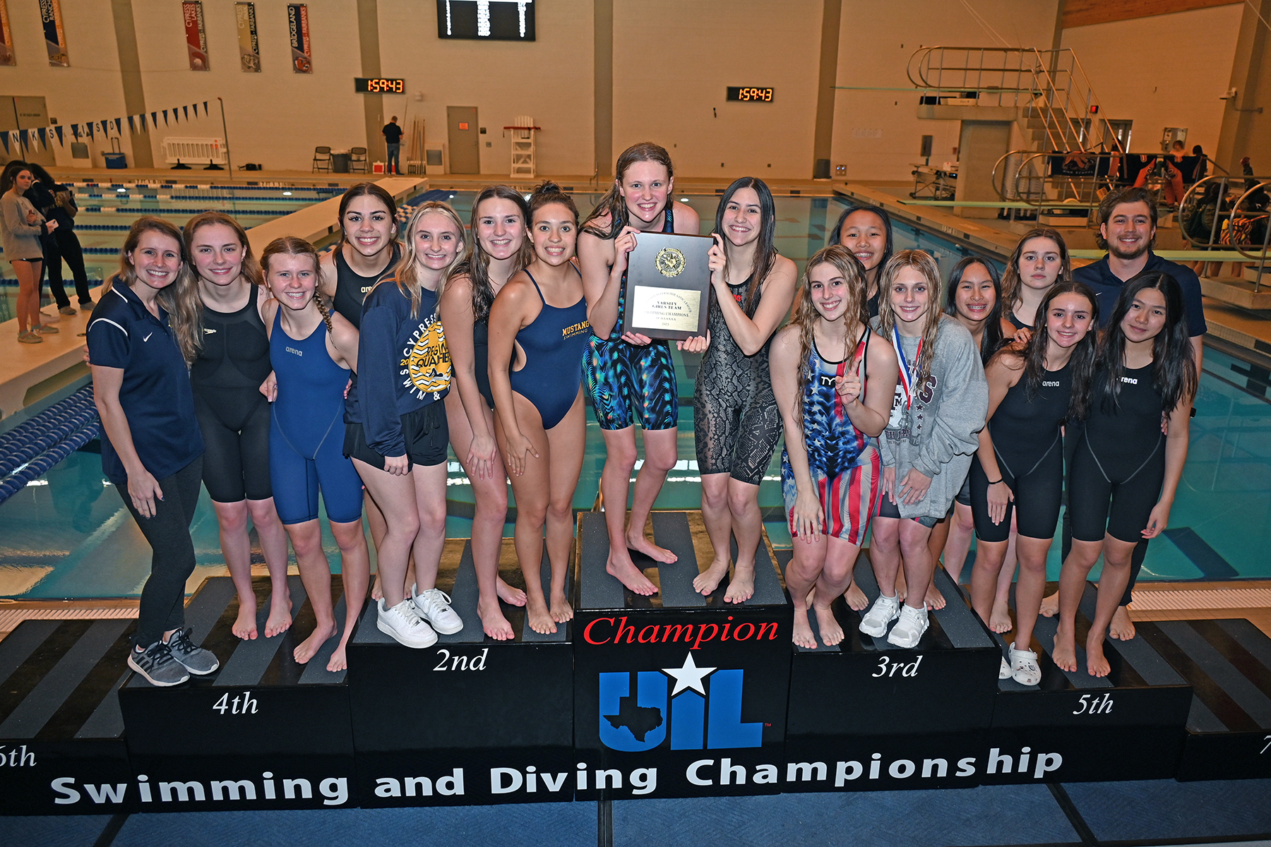 District Swimming Championship Hails Accolades for CFISD Teams, Swimmers & Coaches