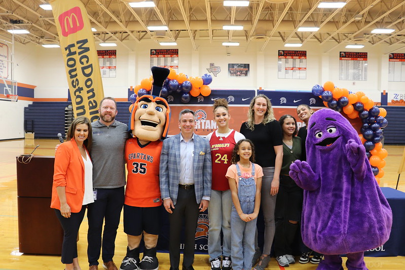 Seven Lakes High School’s Justice Carlton Presented with 2024 McDonald’s All-American Jersey