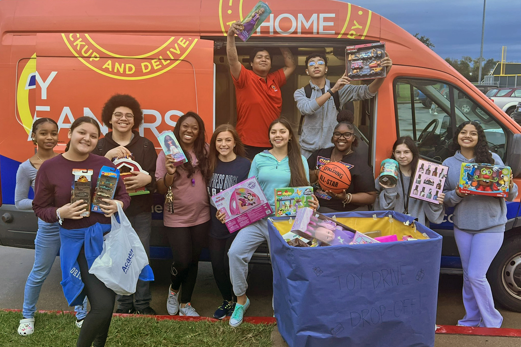 CFISD Athletics Partner with Tide Dry Cleaners to Donate to Toy Drive