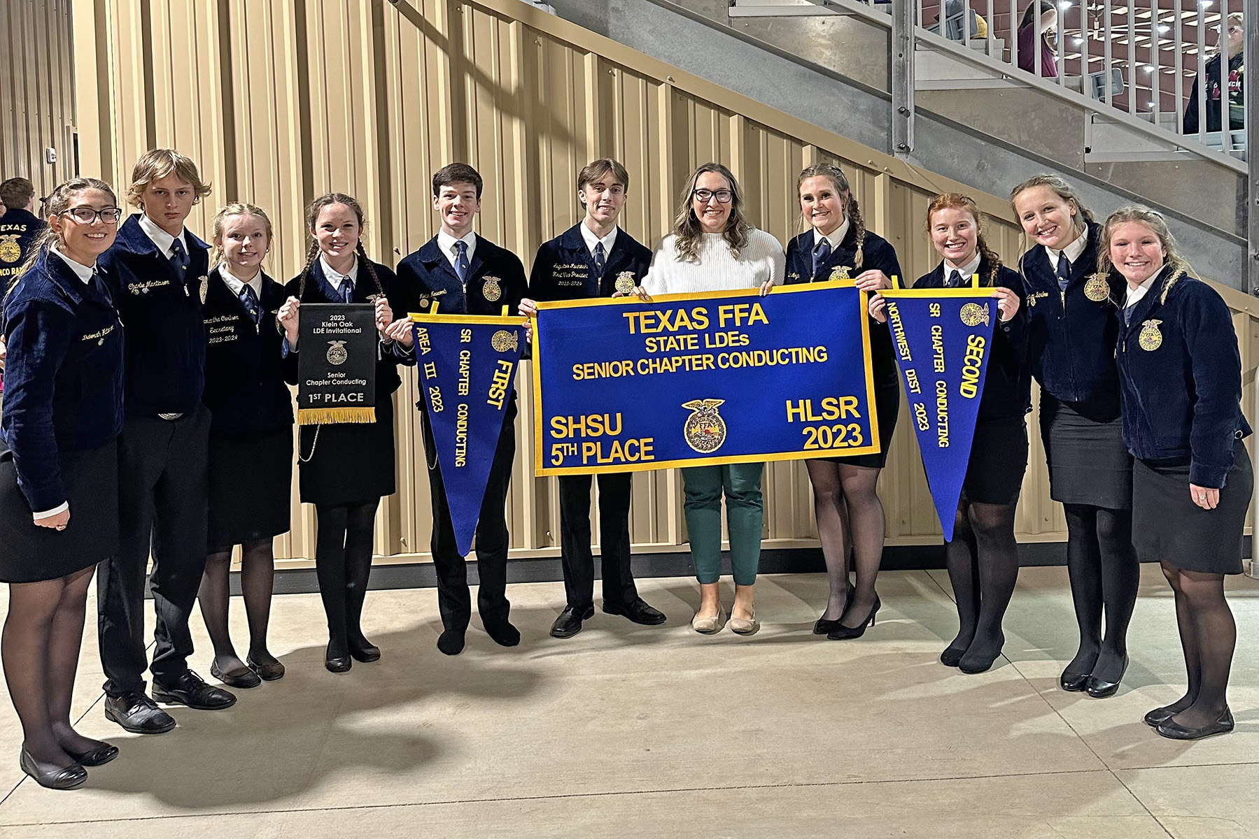 Bridgeland FFA Senior Chapter Conducting Team Earns State Banner