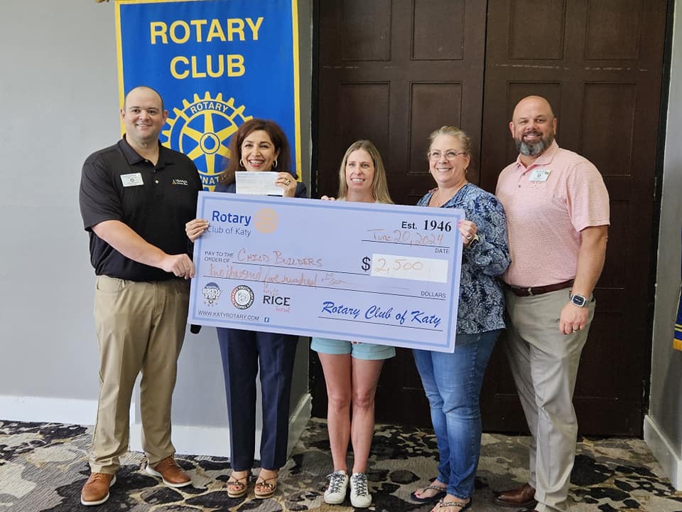 Rotary Club of Katy Awards $25,000 in Grants to Support Local Charities