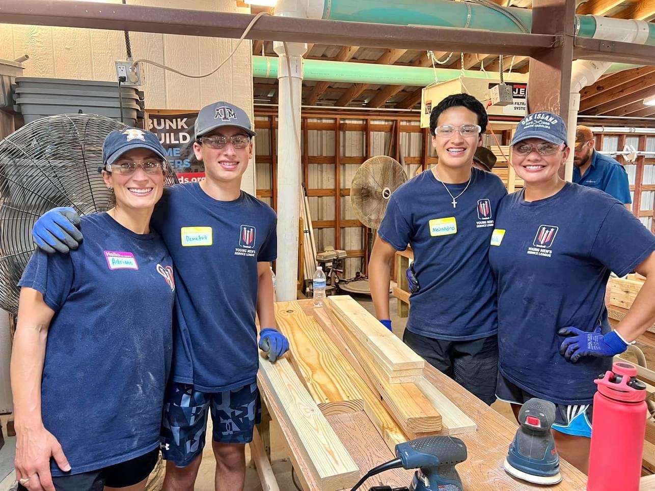 Young Men's Service League Tomball Builds Beds for Kids in Need