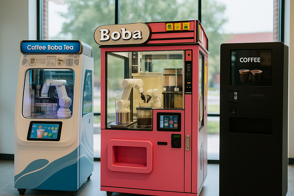 Robots Serve Boba and Cotton Candy at AMA Robo Cafe’s High-Tech Launch in Katy Asian Town