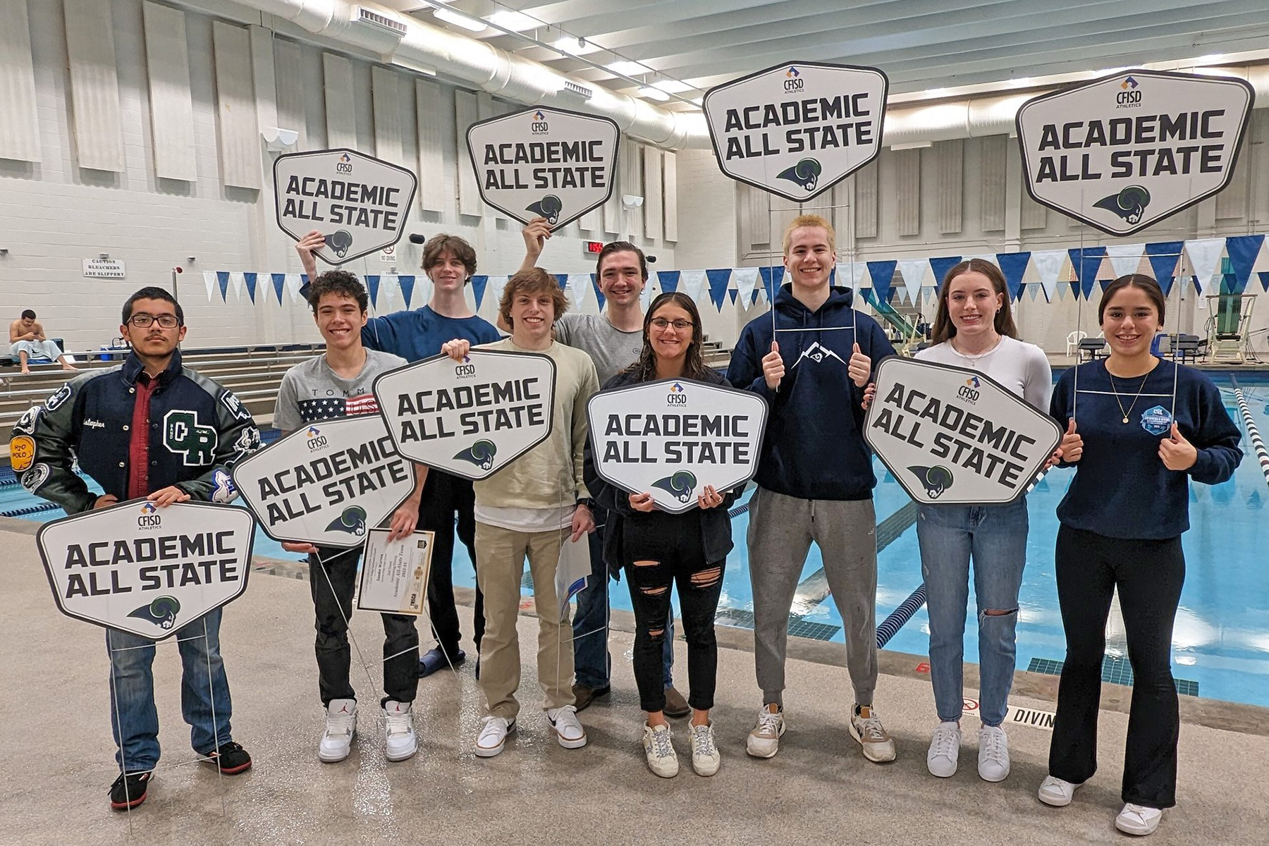 CFISD Swim and Dive Student-Athletes Earn THSCA Academic All-State HonorsÂ