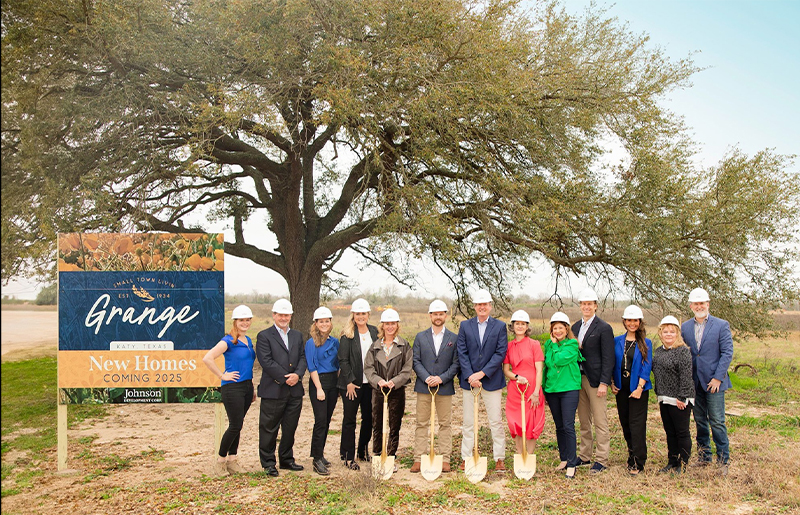 Johnson Development Breaks Ground on New Grange Community in Katy Area