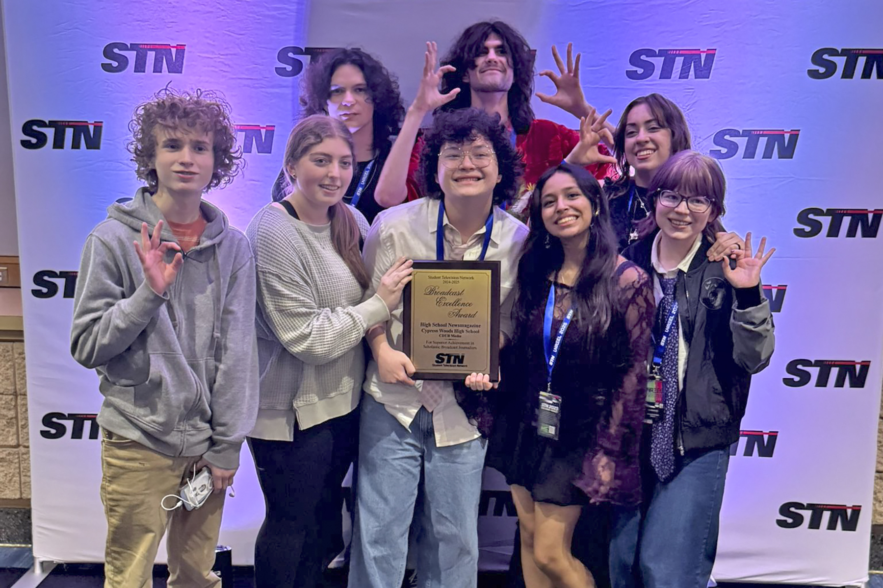 Cypress Woods High School Students Recognized for Outstanding Achievement in Broadcast Journalism