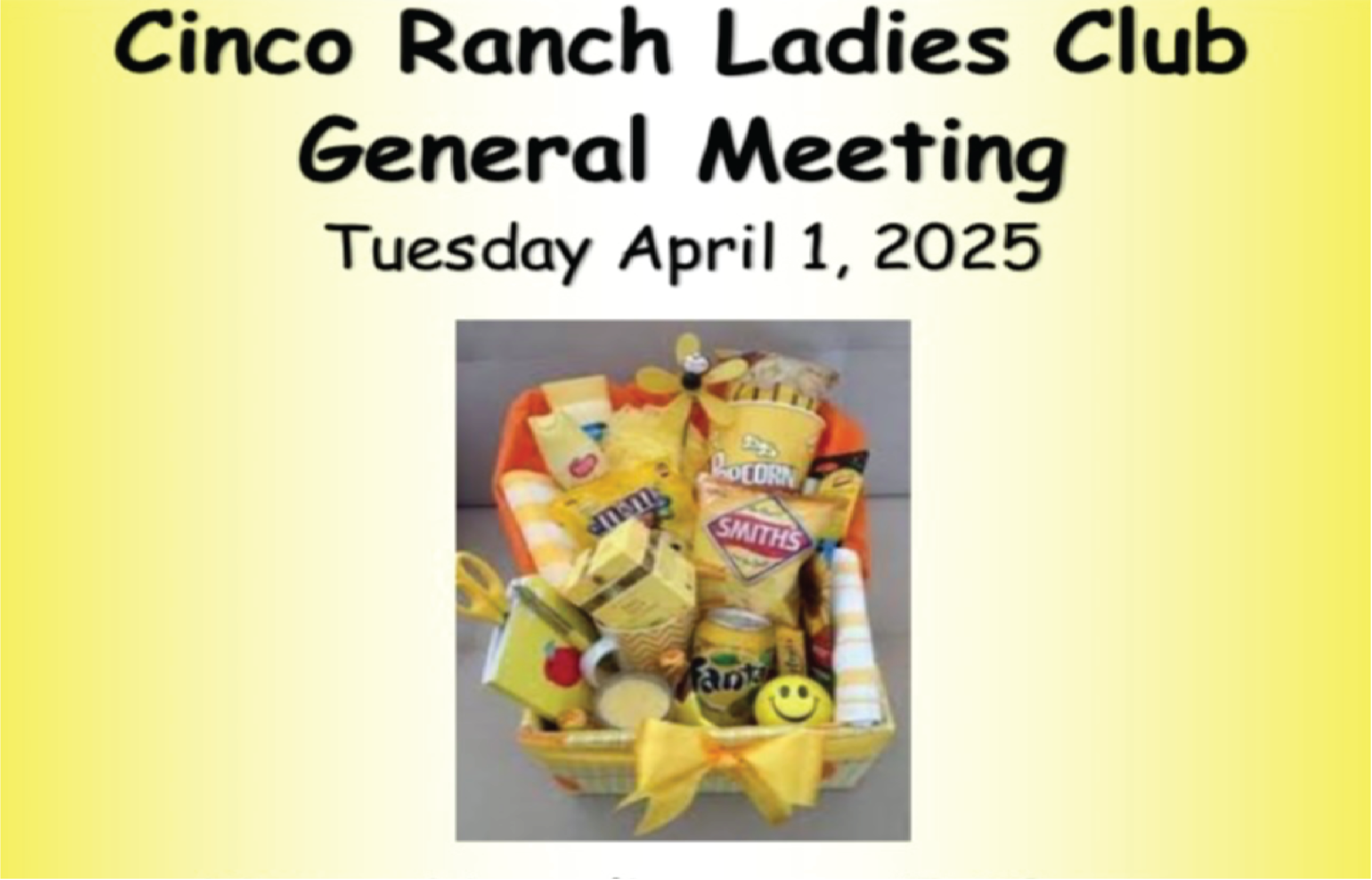 Cinco Ranch Ladies Club to Host April 2025 General Meeting and Color Exchange at Adriatic Cafè