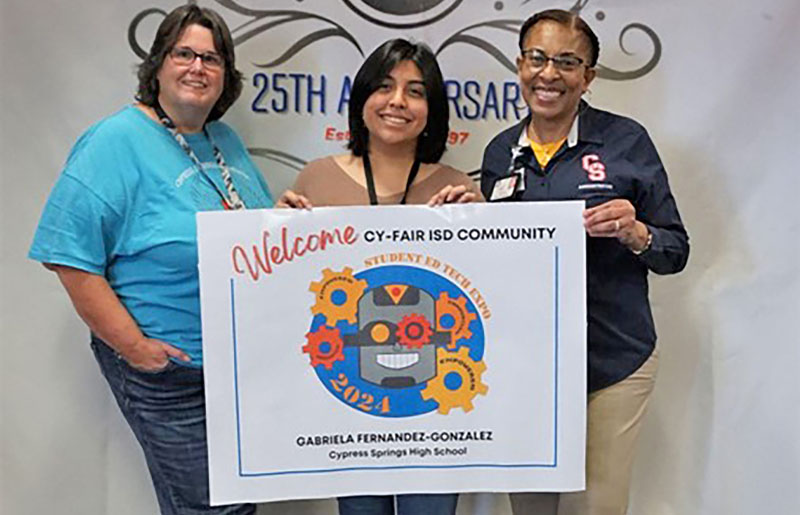 Cypress Springs HS Senior Designs 2024 Student EdTech Expo Logo