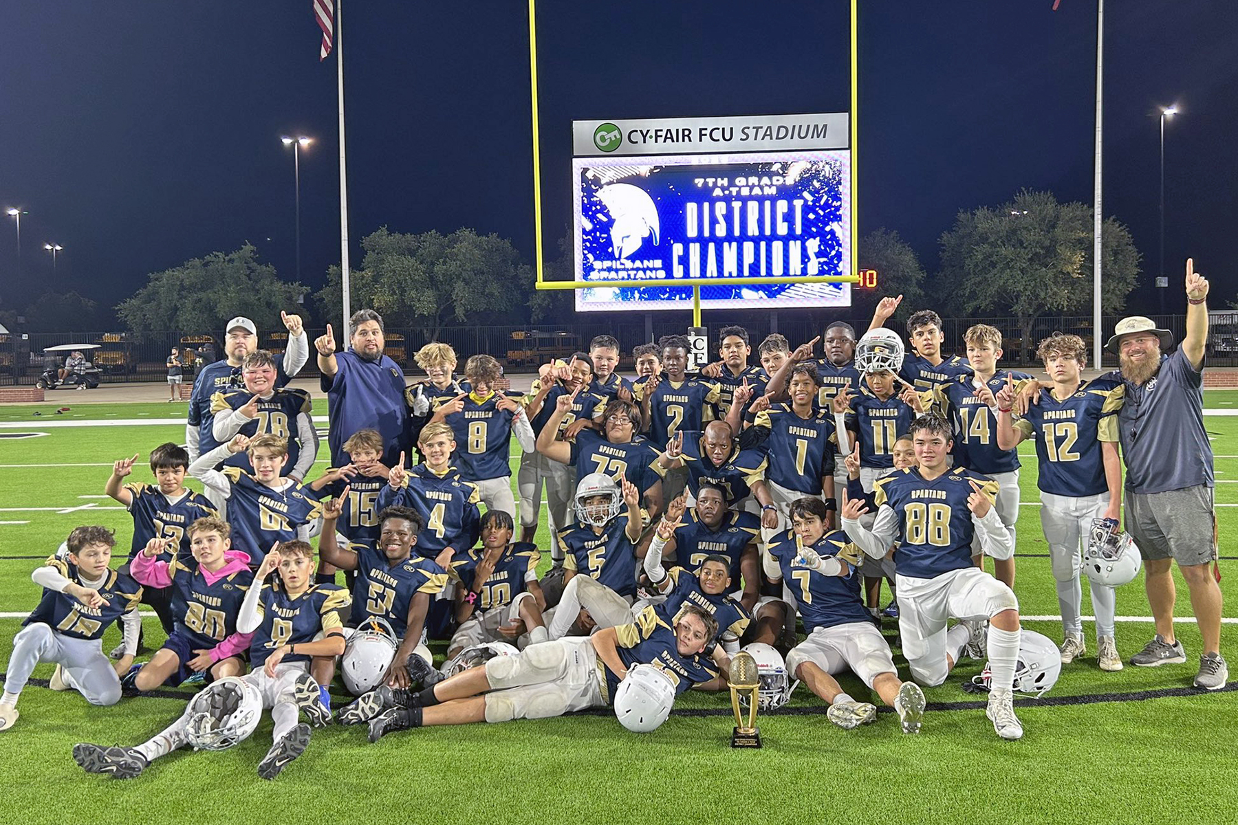 Rowe, Salyards, Spillane Win 2023 Middle School Football Championships