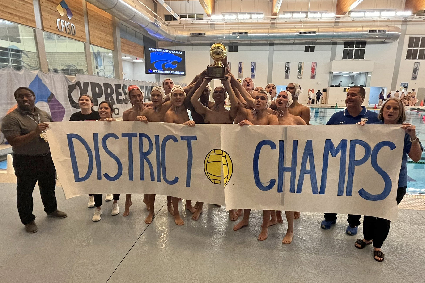 Bridgeland, Cy Creek, Cy Ranch Win Inaugural District Water Polo Titles; 16 Teams Enter Playoffs