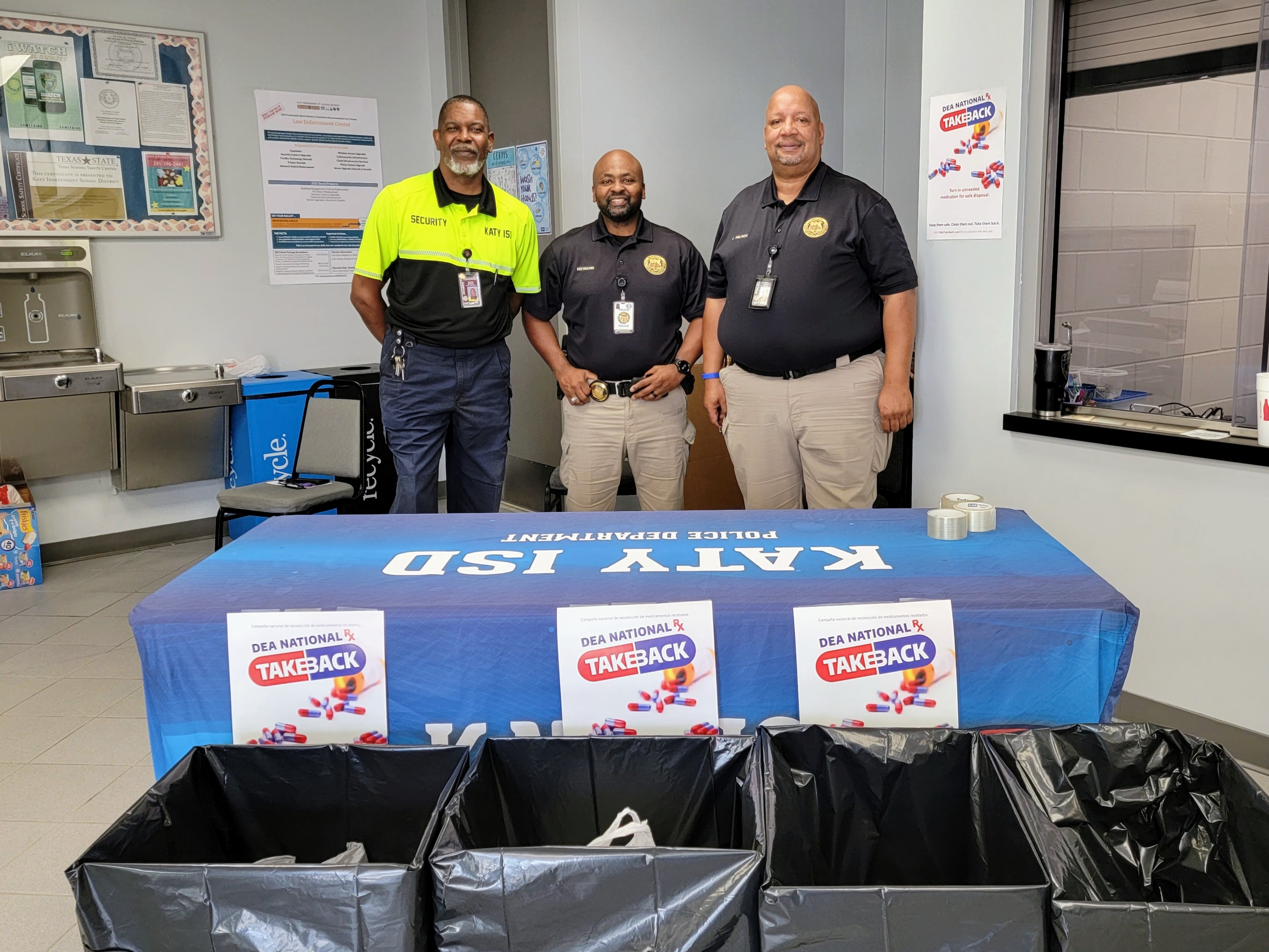 Katy ISD Collects 20 Boxes of Prescription Medication on DEA Take Back Day