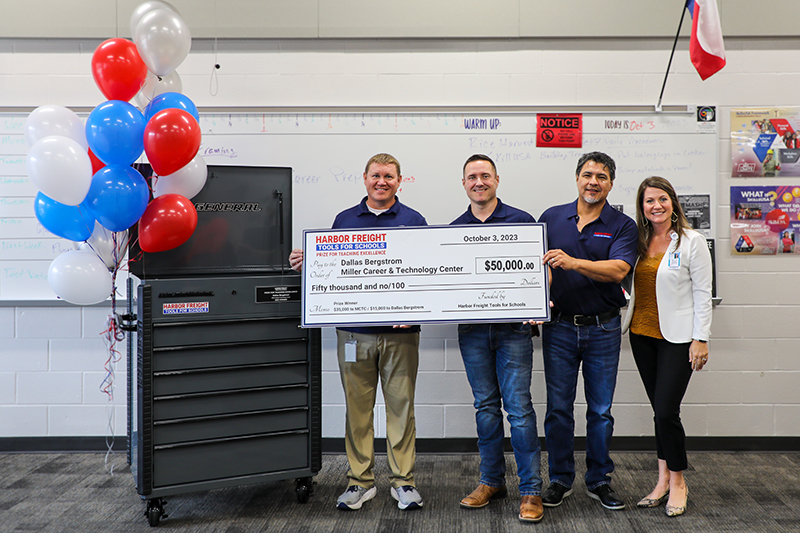 Katy ISD Teacher Receives $50,000 Harbor Freight Tools for Schools Prize