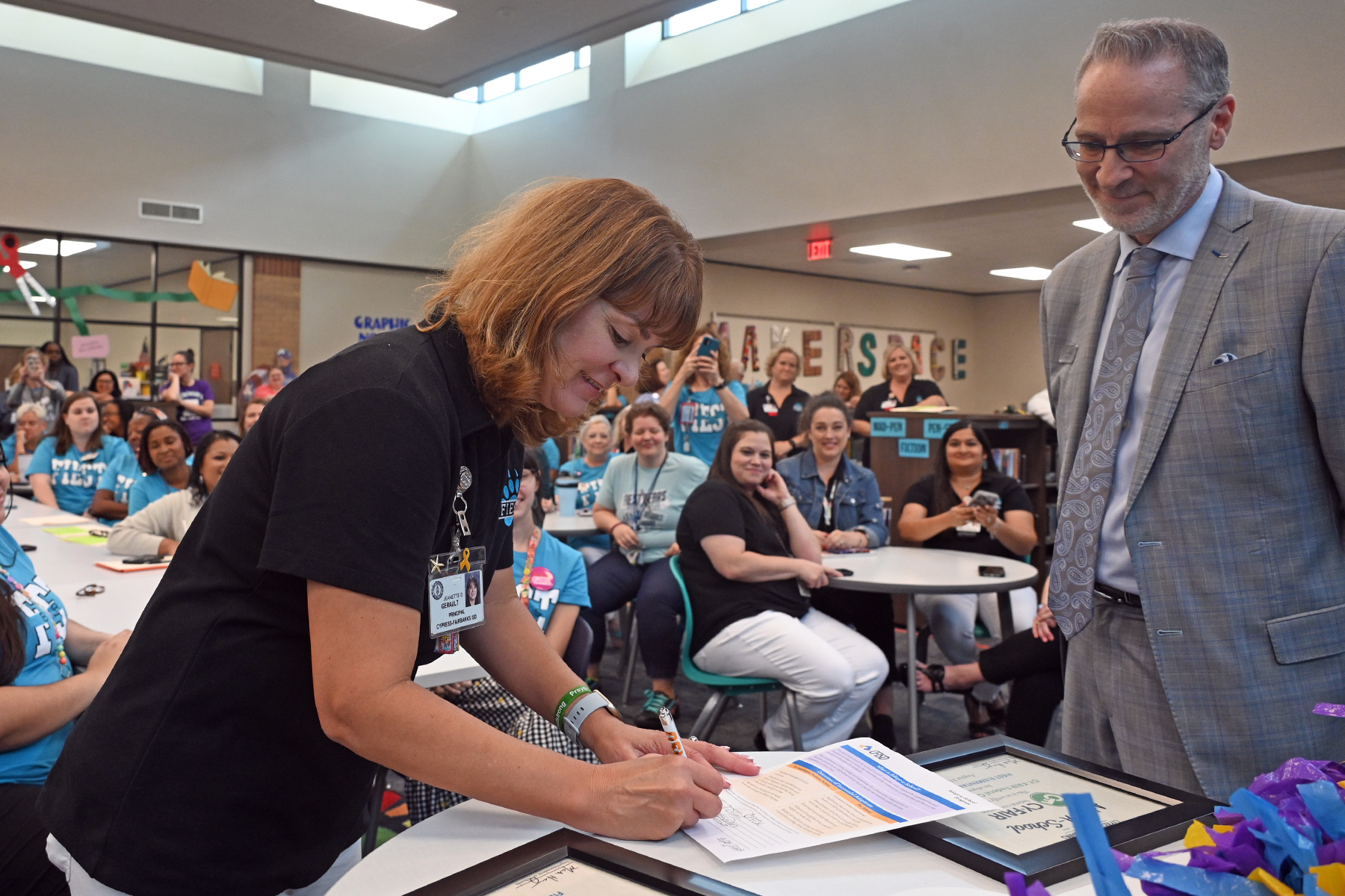 Fiest ES, Cy-Fair Federal Credit Union Establish Adopt-a-School Partnership