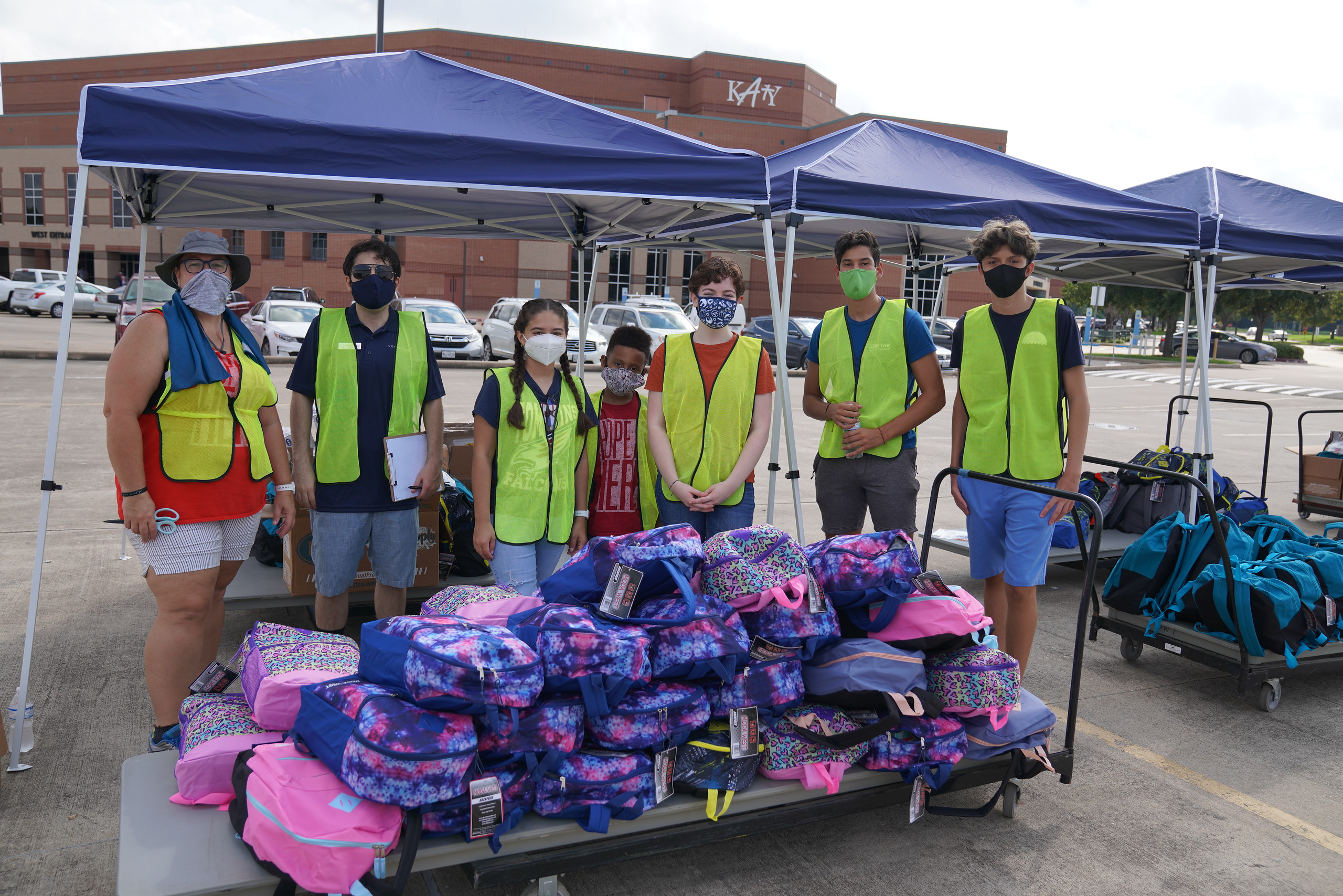 Donating School Supplies to Katy Youth