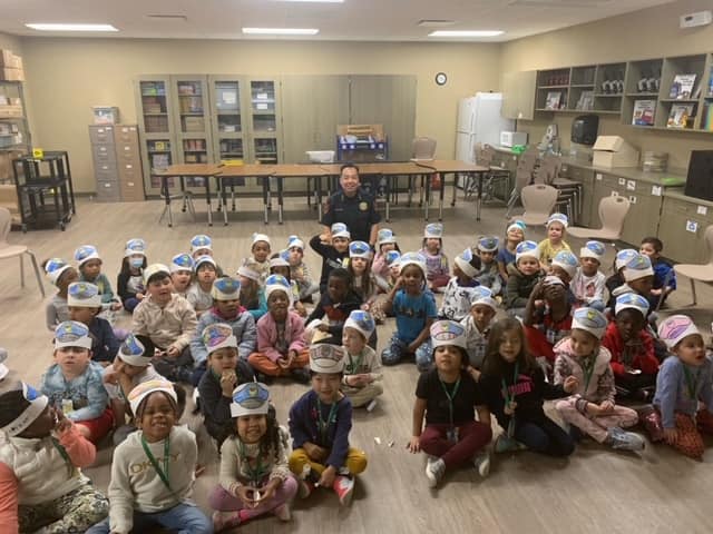 Katy ISD Police Department Visit Cimarron Elementary Students