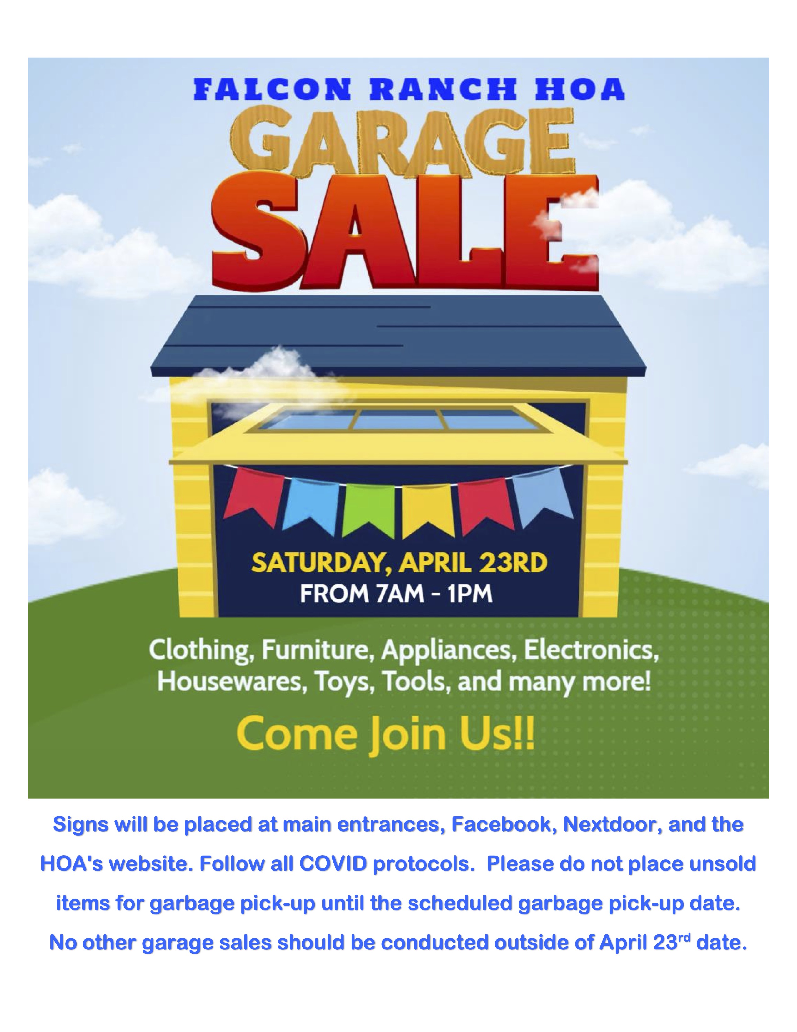 Falcon Ranch Garage Sale